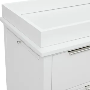 Emery Changing Table Top in White