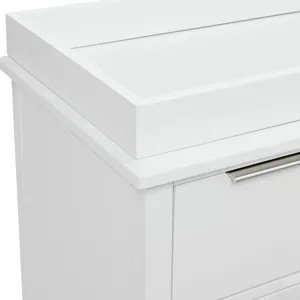 Emery Small Changing Table Top in White