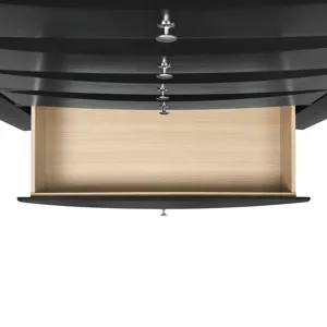 Emily Dresser & Mirror Set in Black