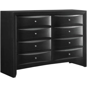 Emily 8-Drawer Dresser in Black
