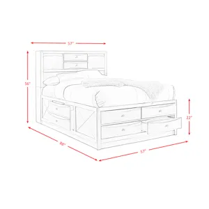 Emily Full Storage Bed