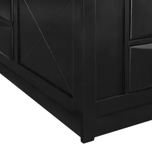 Emily King Storage Bed in Black