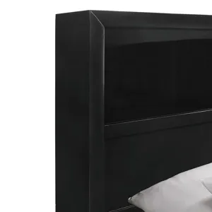Emily King Storage Bed in Black