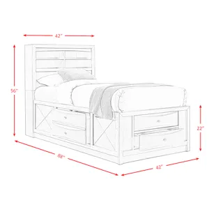 Emily Twin Storage Bed