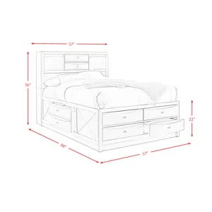 Emily Full Storage Bed