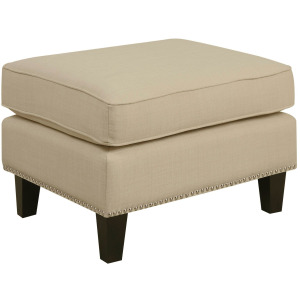 Erica 497 Ottoman W/Chrome Nail Heirloom Natural (ISTA 3)