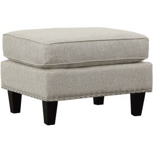 Erica 497 Ottoman W/Chrome Nail Heirloom Grey (ISTA 3)