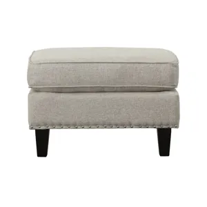 Erica 497 Ottoman W/Chrome Nail Heirloom Grey (ISTA 3)