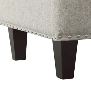 Erica 497 Ottoman W/Chrome Nail Heirloom Grey (ISTA 3)