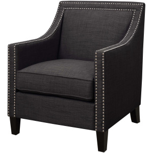 Erica 497 Chair W/Chrome Nails Heirloom Charcoal