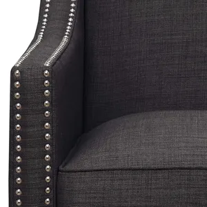 Erica 497 Chair W/Chrome Nails Heirloom Charcoal
