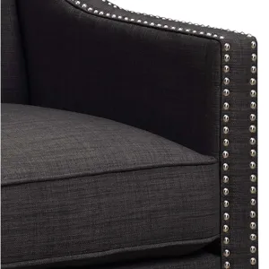 Erica 497 Chair W/Chrome Nails Heirloom Charcoal