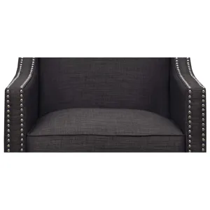 Erica 497 Chair W/Chrome Nails Heirloom Charcoal