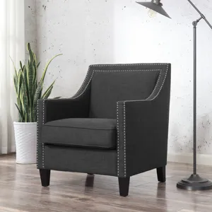 Erica 497 Chair W/Chrome Nails Heirloom Charcoal