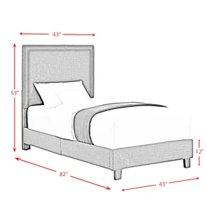 Erica Twin Bed in Heirloom Blue