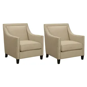 Erica 497 Chair W/Chrome Nails Heirloom Natural (ISTA 3)