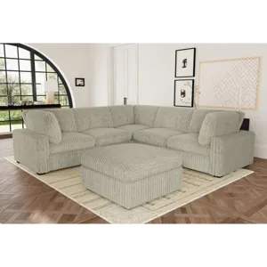 Esprit Modular Ottoman in Grand Cord Beige