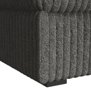 Esprit Modular Ottoman in Grand Cord Charcoal