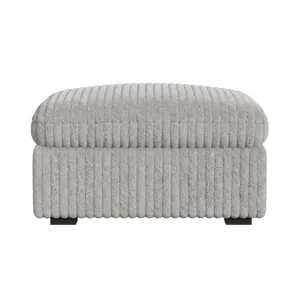 Esprit Modular Ottoman in Grand Cord Light Grey