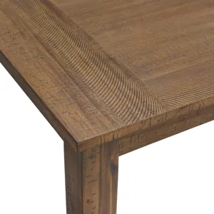 Everett 6PC Dining Set (Table + 4 Chairs + Bench) in Brown Acacia