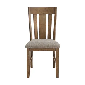 Everett 6PC Dining Set (Table + 4 Chairs + Bench) in Brown Acacia