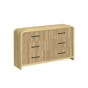 Ridgemont 6-Drawer Dresser in Natural