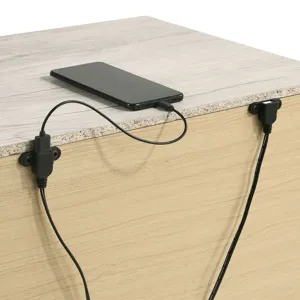 Fort Worth 2-Drawer Nightstand with USB in White