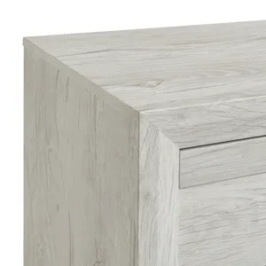 Fort Worth 2-Drawer Nightstand with USB in White
