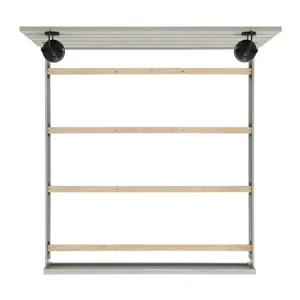 Fort Worth King Bed with Lights & USB in White