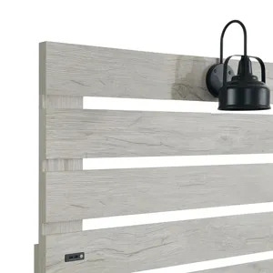 Fort Worth Twin Bed with Lights & USB in White