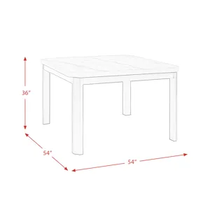 Francesca White Counter Height Dining Table
