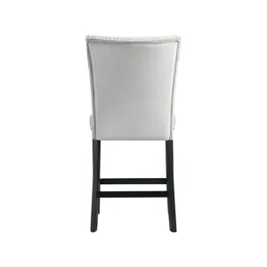 Francesca Counter Dining Gray Counter Velvet Side Chair (2 Per Pack)