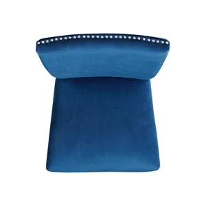 Francesca Counter Dining Blue Counter Velvet Side Chair (2 Per Pack)