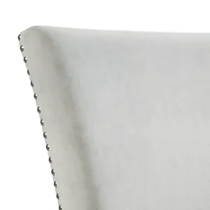 Francesca Counter Dining Gray Counter Velvet Side Chair (2 Per Pack)