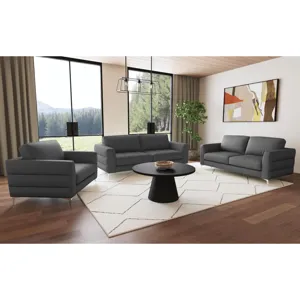 Fuji Chair in Furiosa Charcoal with Metal Legs