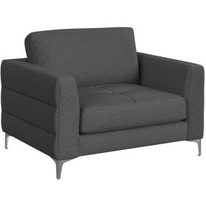 Fuji Chair in Furiosa Charcoal with Metal Legs