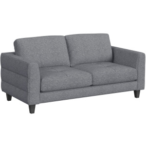 Fuji Loveseat in Marlin Slate with Plastic Legs