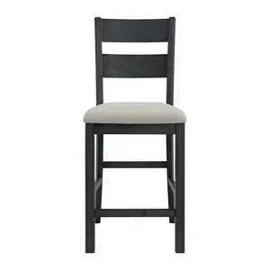 Garcia 5PC Counter Set with Table and 4 Chairs in Black