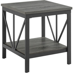 Gemma End Table in Grey