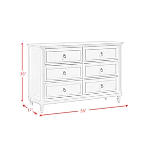 Gianna Youth Dresser White