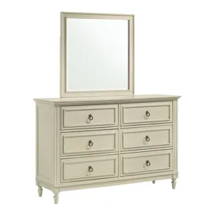 Gianna 6-Drawer Dresser and Mirror Set