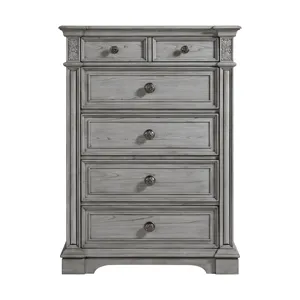 Glenmore 5-Drawer Chest in Aged Grey