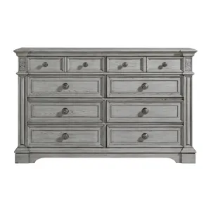 Glenmore 8-Drawer Dresser in Aged Grey