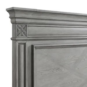 Glenmore Queen Panel Bed in Aged Grey