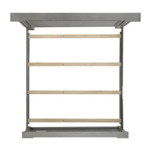 Glenmore King Panel Bed in Aged Grey