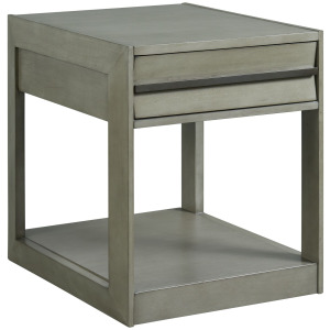 Gordon Rectangular End Table in grey