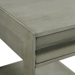 Gordon Rectangular End Table in grey