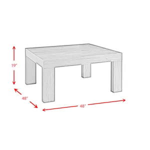 Grady Square Coffee Table w/Caster