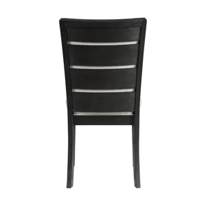 Grady Dining Slat Back Side Chair Black (2 Per Pack)