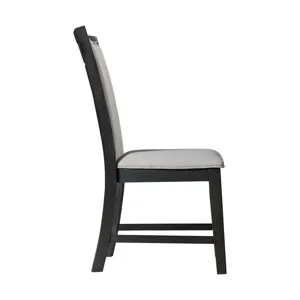 Grady Dining Slat Back Side Chair Black (2 Per Pack)